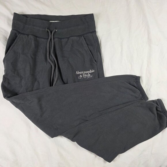 Abercrombie & Fitch Womens Medium Gray Soft Jogger Sweatpants Casual Lounge Wear - Picture 1 of 11